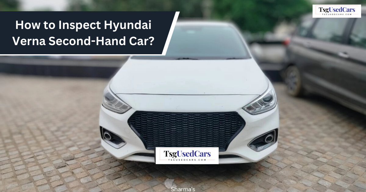 Hyundai Verna second-hand car at tsg used cars